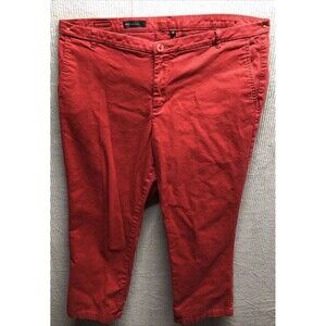 Kut From The Kloth Gwen Relaxed Trouser Pants Size 12 Red